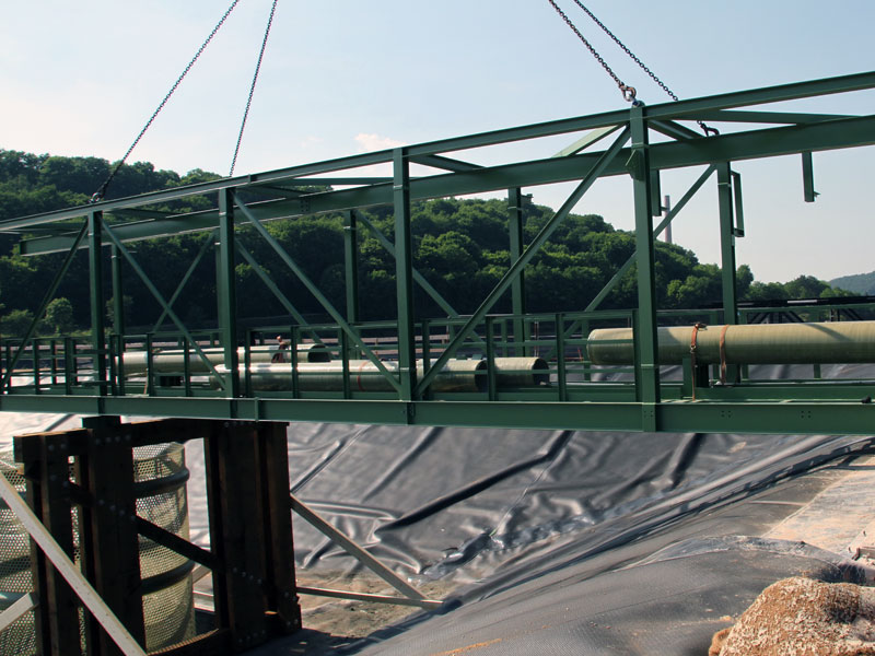 Rohrbrücke Entnahmebauwerk